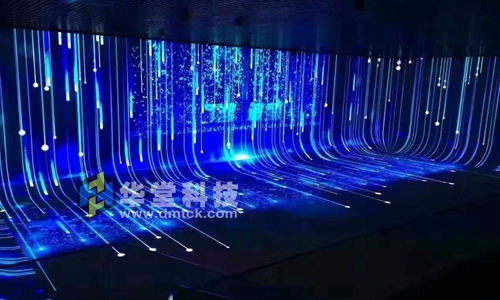 华堂科技为西安市长安区文化体育广播电视局文化中心提供数字光影展示系统