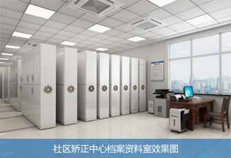 社区矫正中心档案资料室 效果图